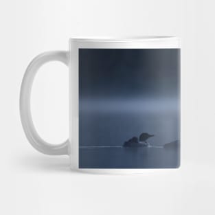 Loons in Blue - Common loons Mug